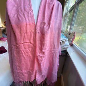 Shades of pink rayon scarf
